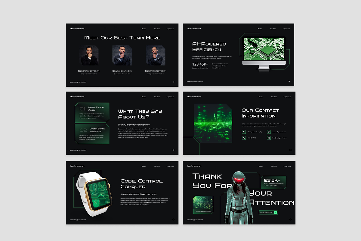 Technology Automation Presentation, a Presentation Template by Annora Studio (Photo 4 of 7)