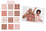 Valentine's Sweets Clipart & Pattern, an Illustration by s.yanyeva (Thumbnail 4 of 4)