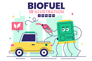 10 Renewable Biofuel Illustration, a Transportation Illustration by denayunebgt (Thumbnail 1 of 4)
