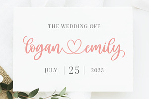 Liya Hary - Lovely Heart Script Font