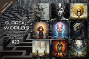 Bundle Surreal worlds 22.Psychedelic, a Decorative Illustration by KENO Mascots (Thumbnail 1 of 6)