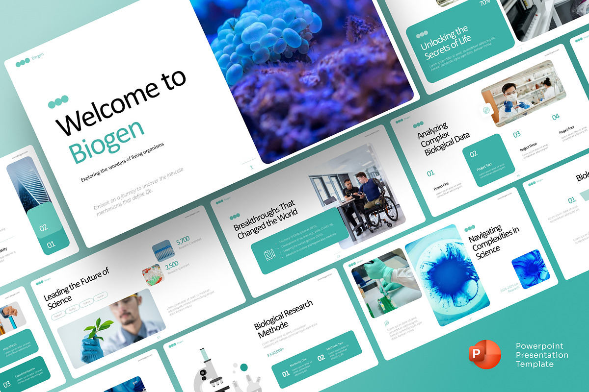 Biological Research PowerPoint, a Presentation Template by Premast (Photo 1 of 5)