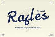 CS Rafles Drawn, a Script Font by Craft Supply Co. (Thumbnail 1 of 8)