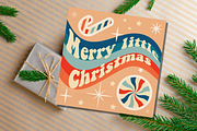 Retro Christmas Greeting Cards, a Decorative Illustration by Art's and patterns (Thumbnail 5 of 19)