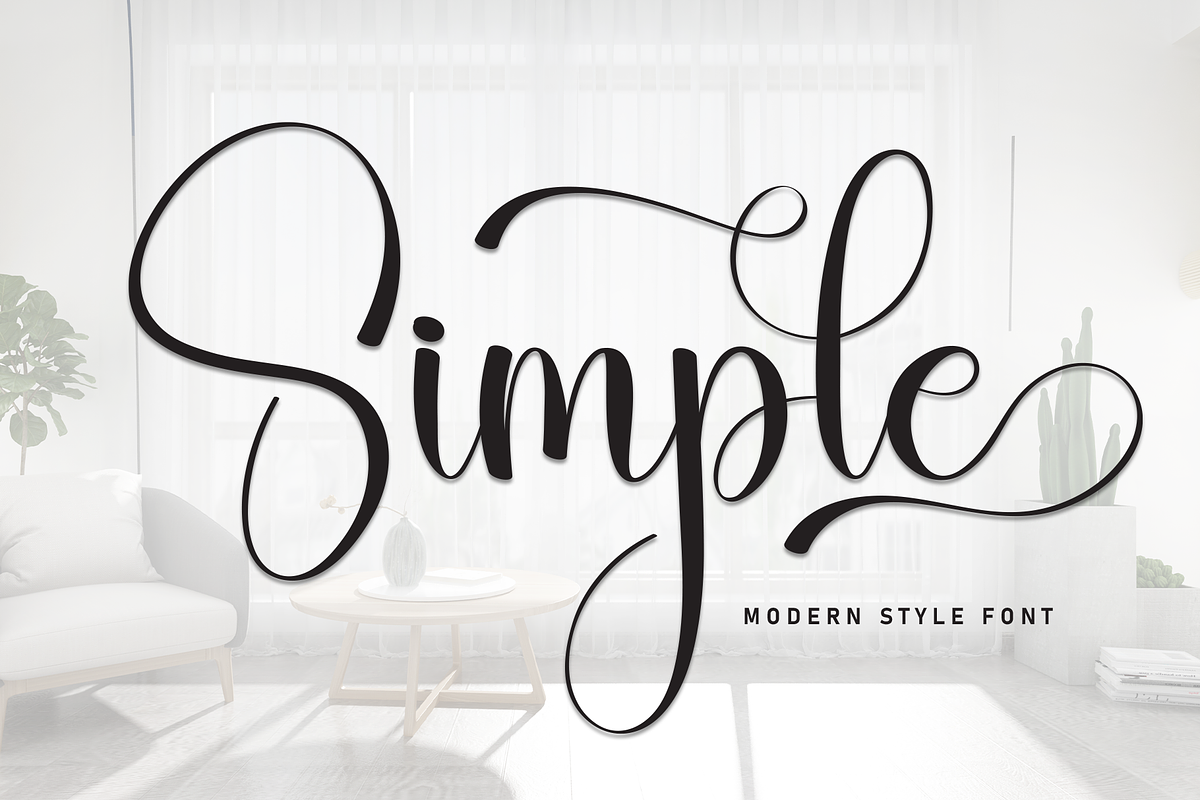 Simple | Script Font, a Handwritten Font by Scratchones (Photo 1 of 9)
