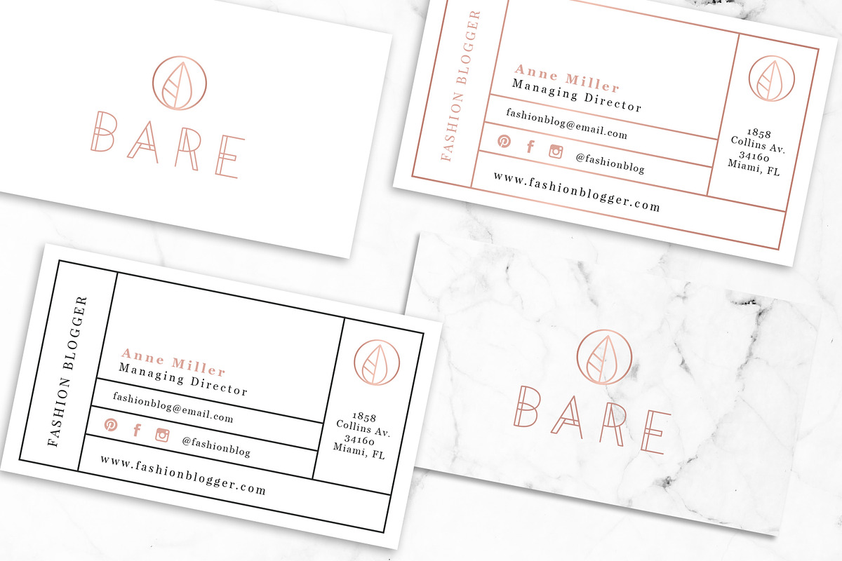 Bare Fashion Stationery Kit, a Stationery Template by Nordic.Arg (Photo 7 of 9)
