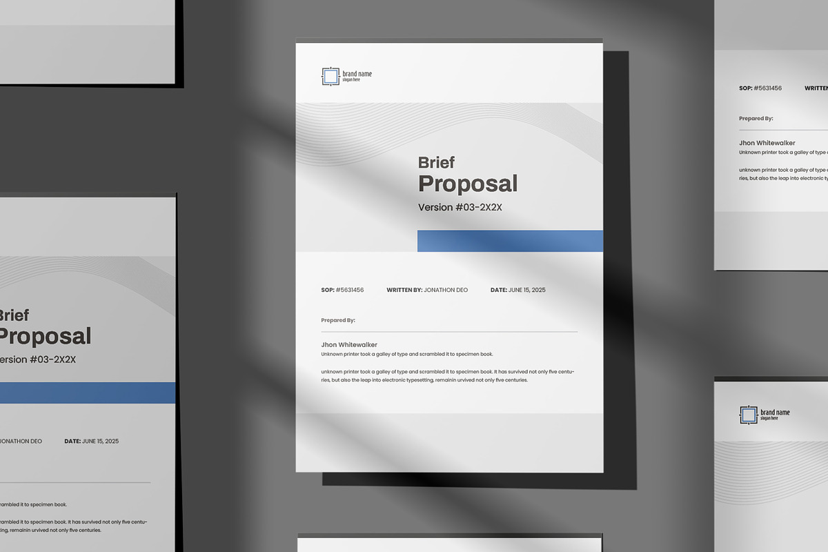 Project Proposal Template, Marketing, a Brochure Template by Niofix (Photo 4 of 6)