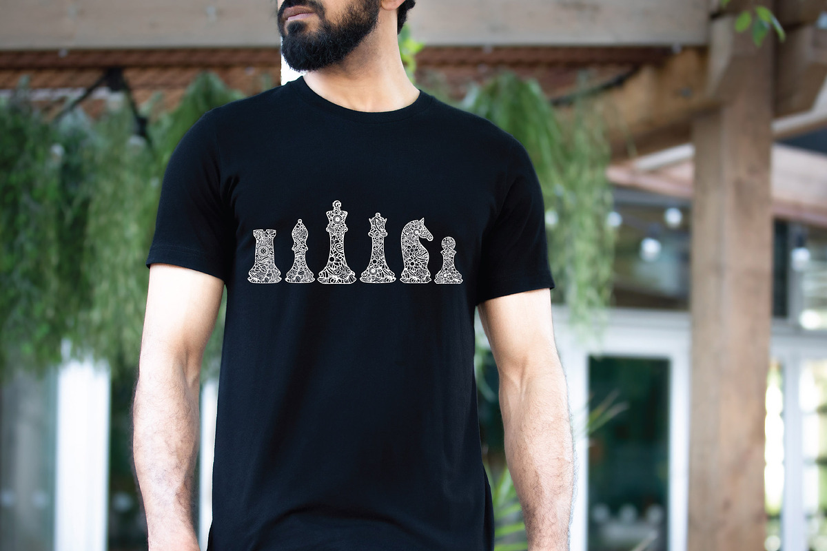 Mandala Chess Pieces Bundle, an Illustration by OldMarket Designs (Photo 2 of 6)