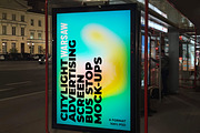 Warsaw Citylight Ad Bus Stop 2, an Advertising Mockup by Graphic Shelter (Thumbnail 4 of 4)