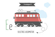 Vector A-Z transport alphabet, an Education Illustration by narinadraban (Thumbnail 9 of 22)