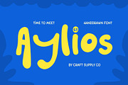 CS Aylios – Hand Drawn Font, a Handwritten Font by Craft Supply Co. (Thumbnail 1 of 8)