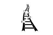 50 Broken Ladder Silhouette Bundle, an Illustration by Designs_River (Thumbnail 28 of 51)