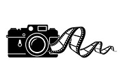 Vintage Camera Film Silhouette, an Object Illustration by yasushie (Thumbnail 11 of 31)