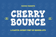 Cherry Bounce Playful Quirky Font, a Serif Font by Heinzel Std (Thumbnail 1 of 14)