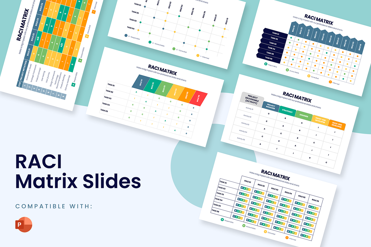 RACI Matrix Powerpoint Template, a Presentation Template by Slidesmash