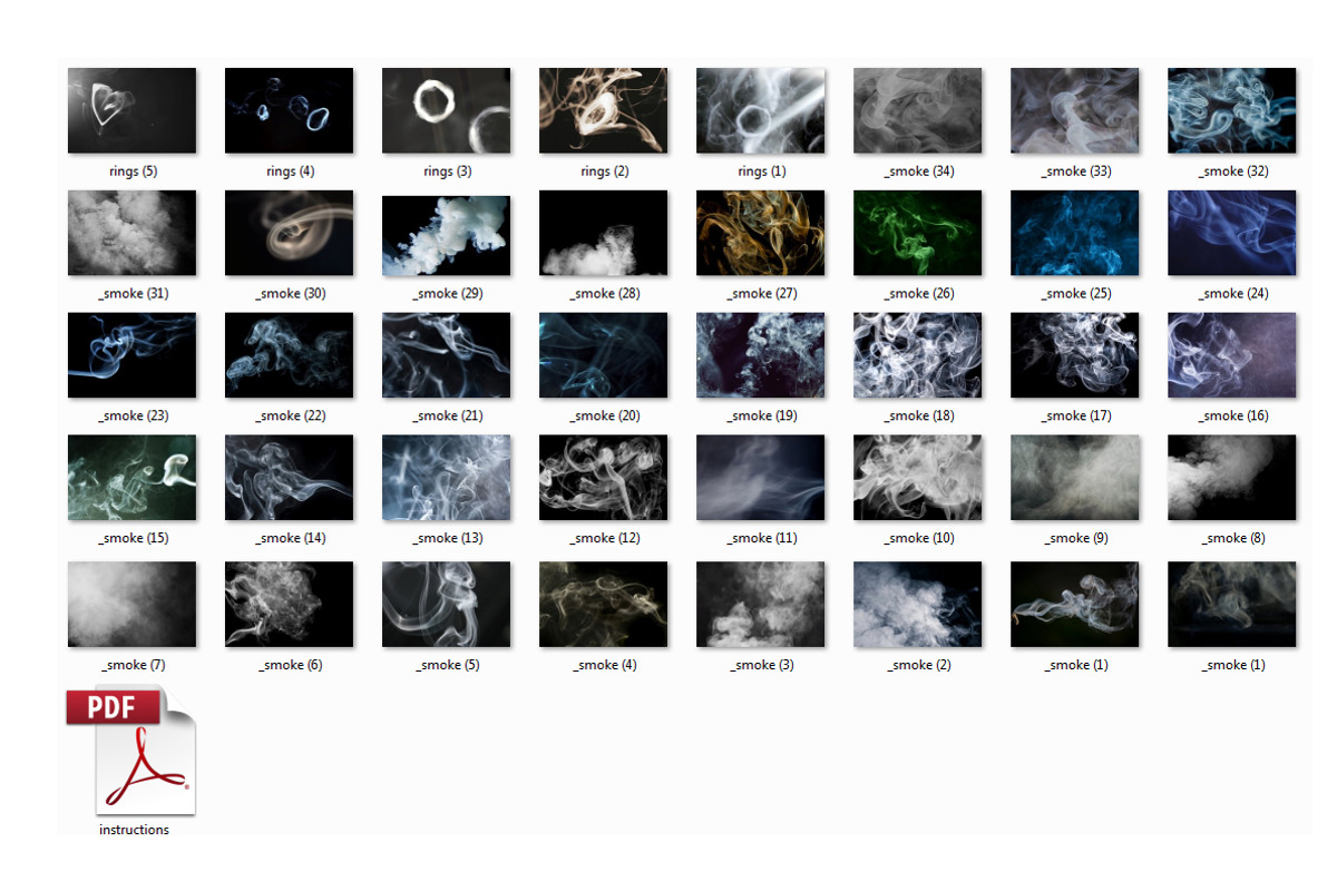 40 Smoke Photo Overlays, a Plug-in Add-On by ZephyrDigital (Photo 6 of 6)