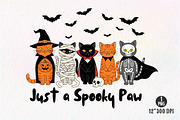 Halloween Cat Just a Spooky Paw Png, an Illustration by Dream Creation (Thumbnail 1 of 5)