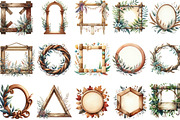 Wooden Frame Sublimation Clipart, an Illustration by Designking (Thumbnail 2 of 4)