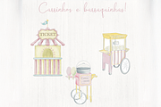 Pink Circus - vintage watercolor, an Illustration by Lolytop Studio (Thumbnail 7 of 8)