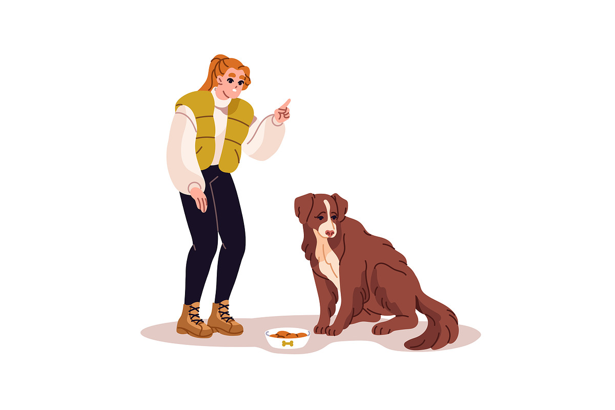Dogs' obedience training set, an Animal Illustration by PaperTrident (Photo 2 of 13)