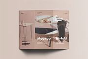 Tri-Fold DL Brochure Mock-up, an Advertising Mockup by zippypixelstudio (Thumbnail 6 of 16)