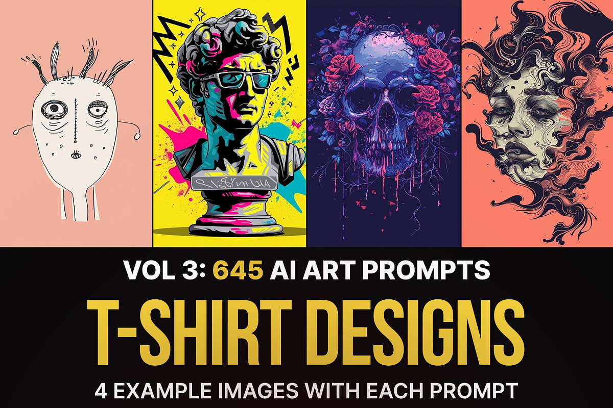 3192 Prompts For T-Shirt Designs, an Illustration by Sevenstyles (Photo 3 of 7)