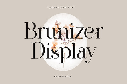 Brunizer Display Serif Font, a Serif Font by UICreative