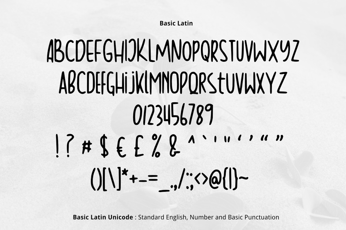 Summer Foliage Font preview 2