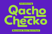 Qacho Checko Rounded Sans Serif Font, a Sans Serif Font by Maulana Creative (Thumbnail 1 of 7)