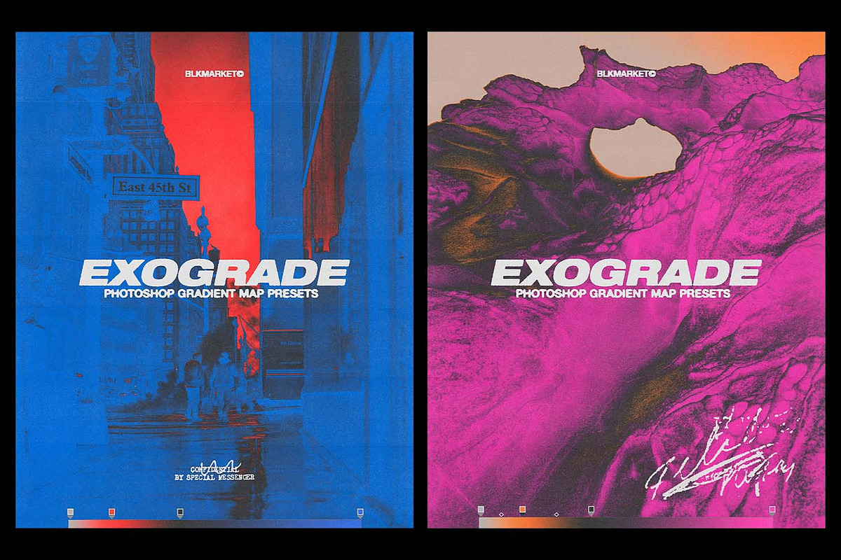 EXOGRADE - Photoshop Presets, a Gradient Add-On by BLKMARKET© (Photo 4 of 8)