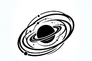 60 Planet Orbit Abstract Silhouette, an Empty State Illustration by Amazin_art (Thumbnail 11 of 17)