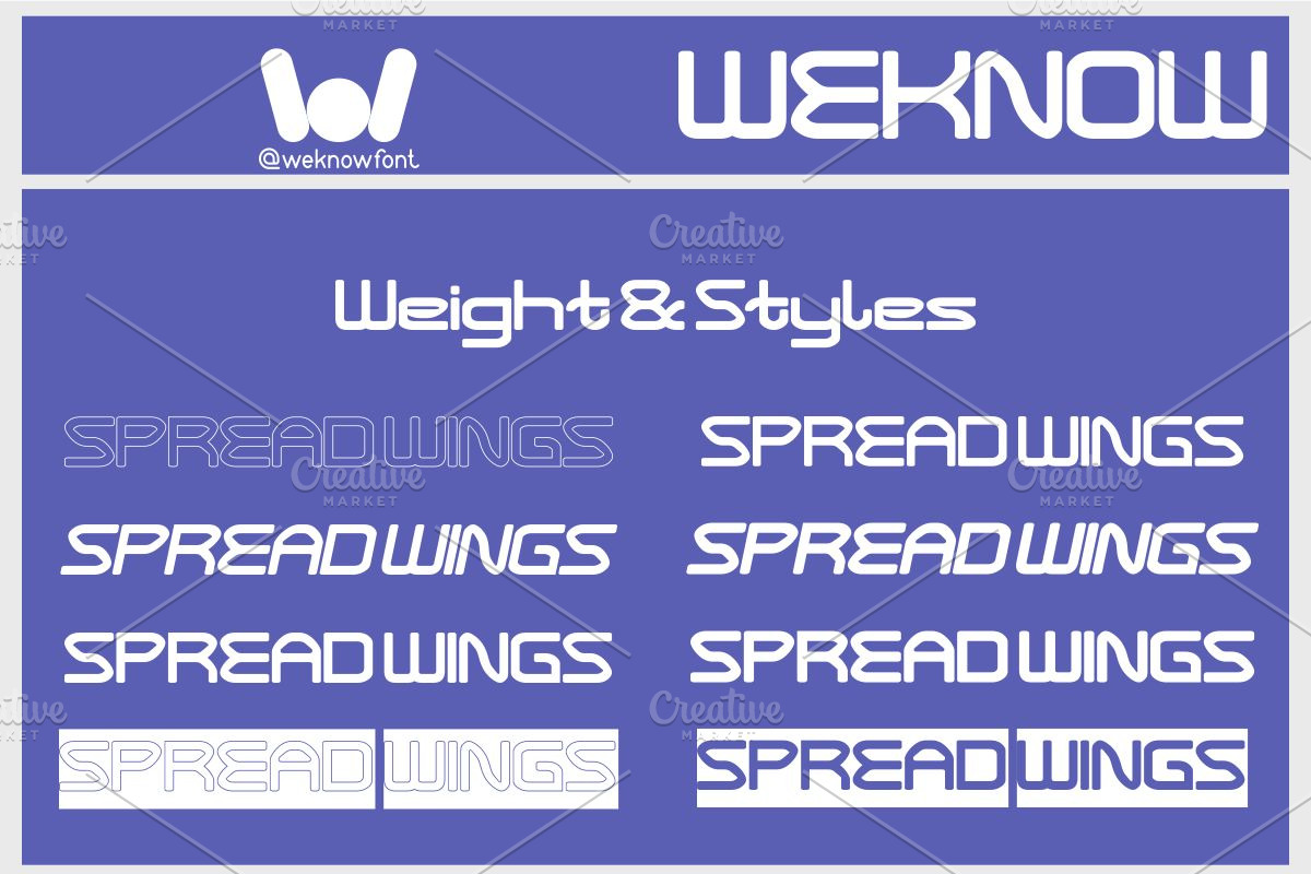 Spread Wings font, a Font by weknow (Photo 7 of 8)