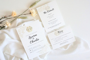 Chinese Wedding Invitation Template