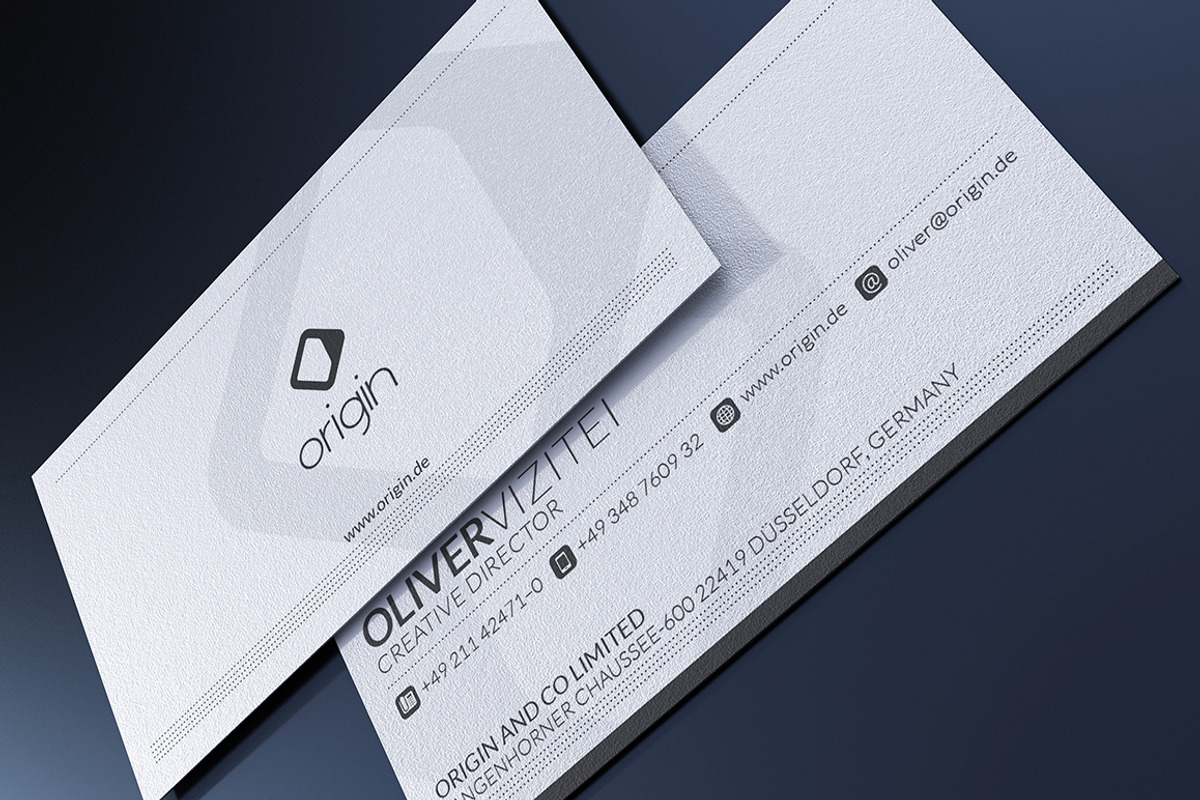 Clean White Business Card, a Business Card Template by Marvel (Photo 3 of 4)