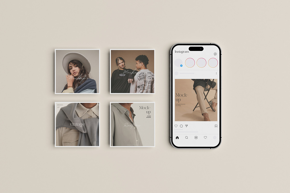Instagram Post Mockup, an iPhone Mockup by graphic_keY (Photo 6 of 7)
