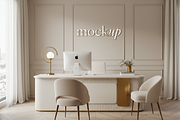Aesthetic Luxury Office Mockup PSD, a Mockup by Julia Anderi - Studio (Thumbnail 1 of 2)