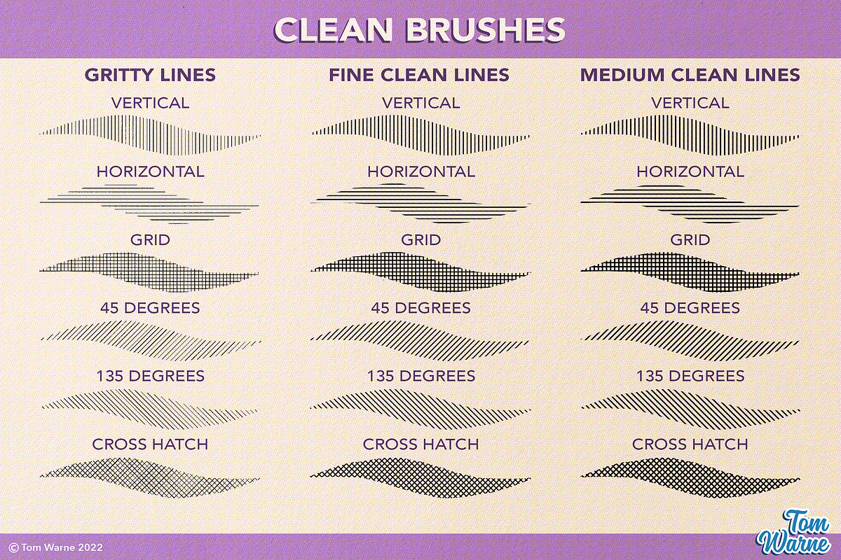 Shading Lines Affinity Brushpack, a Brush Add-On by TomWarne (Photo 5 of 25)