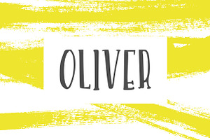 Oliver- HandDrawn Font