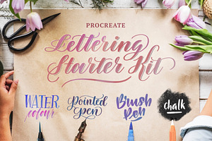 Procreate Lettering Kit4 Brushes