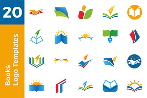 20 Logo Books Template Bundle