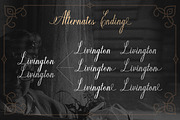 Mildistance - Old Script, a Script Font by Letterhend Studio (Thumbnail 9 of 10)