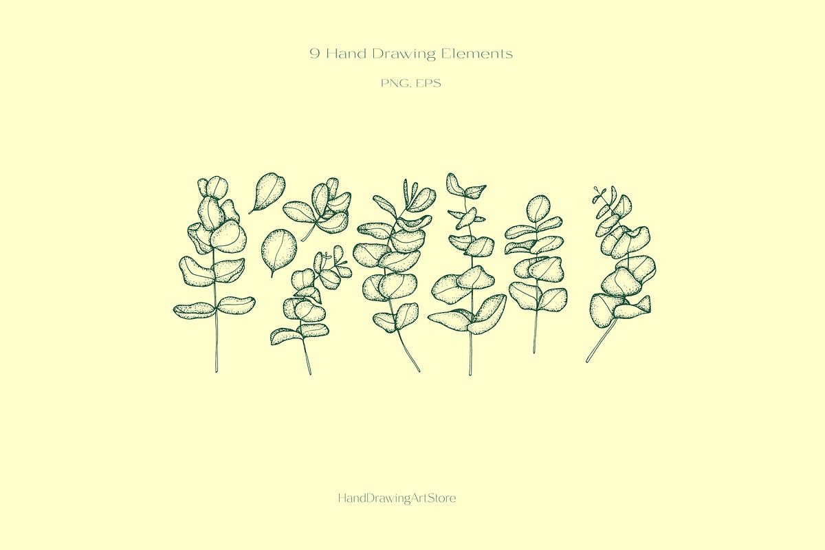 Eucalyptus, a Person Illustration by Hand drawn Boutique (Photo 5 of 8)