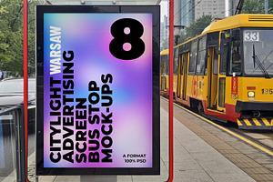 Warsaw Citylight Ad Bus Stop 12 v1