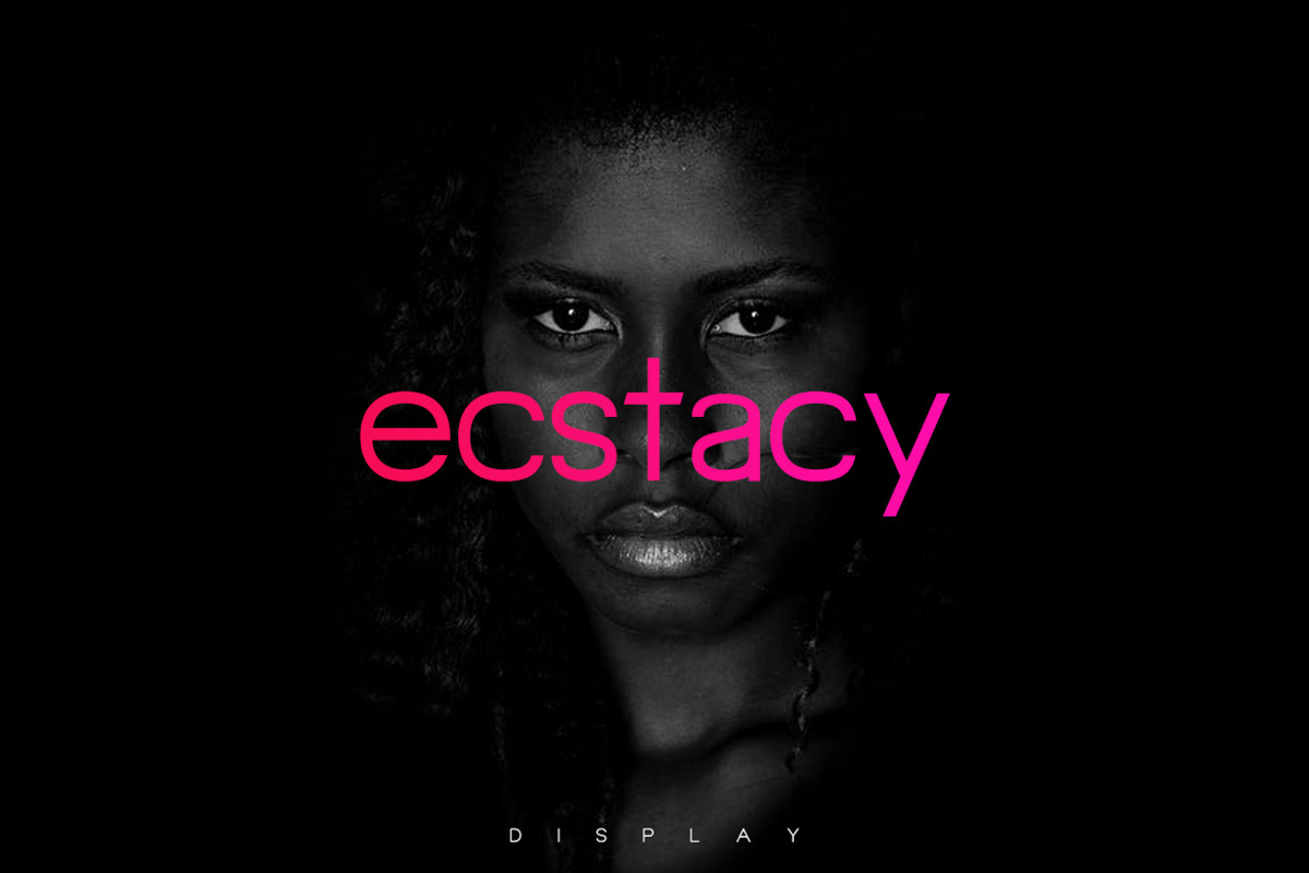 Ecstacy Display Typeface preview 2