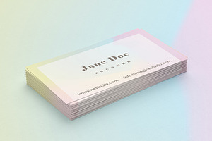 Minimal Holographic Business Card