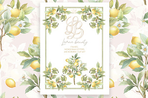 Lemon Watercolor Amalfi Collection