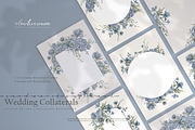 Bloom | Blue Watercolor Florals, an Invitation Template by slowlivecreate (Thumbnail 1 of 7)