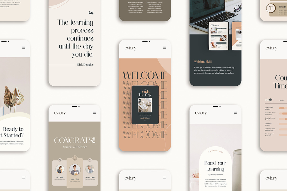 eCourse Carousel Instagram CANVA PS, a Social Media Template by Eviory (Photo 2 of 22)