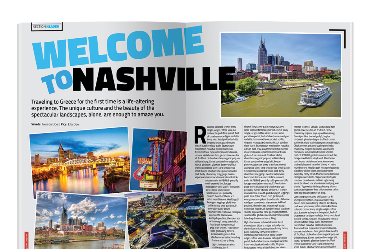 Indesign Magazine Template, a Magazine Template by Red Cactus Creative (Photo 15 of 23)