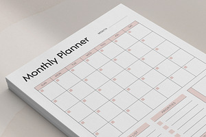 Canva Monthly Planner